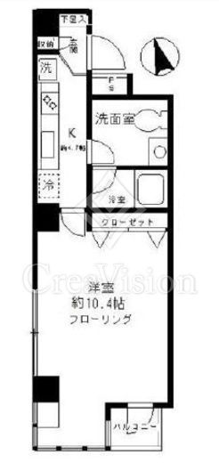 ファインクレスト渋谷神泉　701号室　間取り