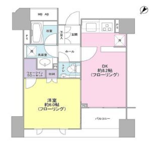 クオリア日本橋　803号室　間取り