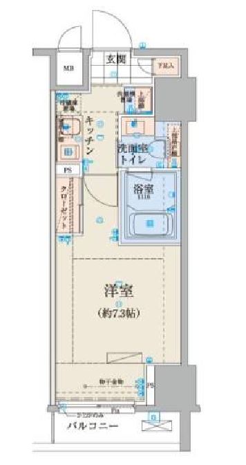 リヴシティ日本橋ネクステシア　702号室　間取り