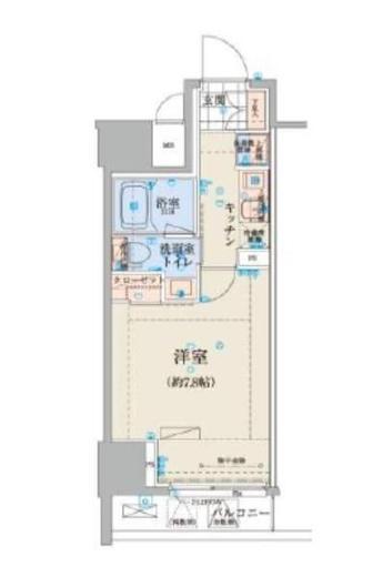 リヴシティ日本橋ネクステシア　1003号室　間取り