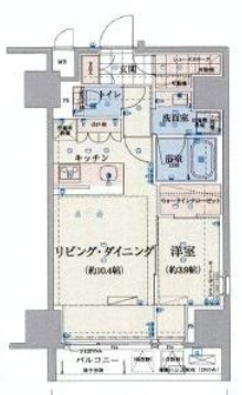 リヴシティ日本橋ネクステシア　201号室　間取り