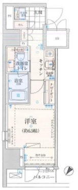 リヴシティ日本橋ネクステシア　505号室　間取り