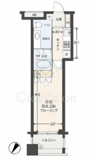 日本橋ヴォアール　202号室　間取り