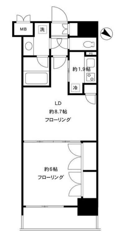 エピック東日本橋レジデンス　702号室　間取り