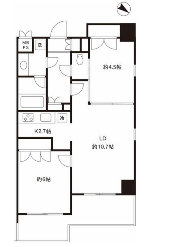 エピック東日本橋レジデンス　501号室　間取り