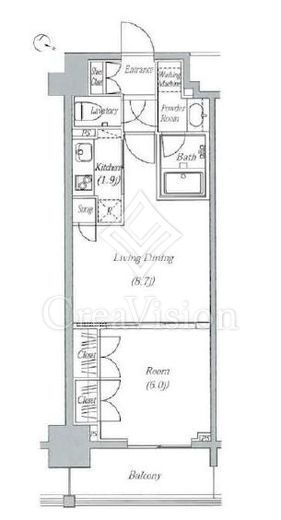 エピック東日本橋レジデンス　603号室　間取り