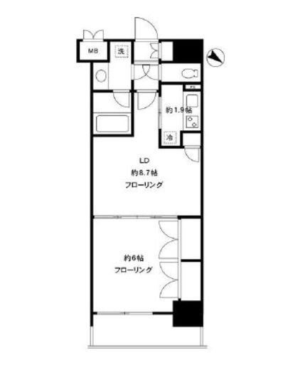 エピック東日本橋レジデンス　902号室　間取り