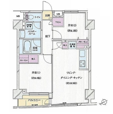 パートナーシップアパートメント　1203号室　間取り