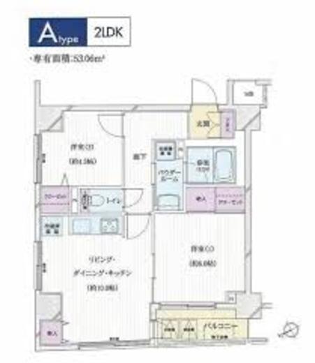 パートナーシップアパートメント　802号室　間取り