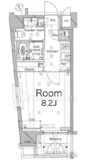 メイクスデザイン南青山　904号室　間取り