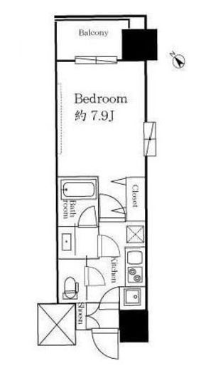 プレシャス渋谷　1104号室　間取り