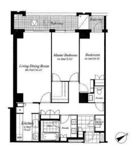 麻布第一マンションズ　307号室　間取り