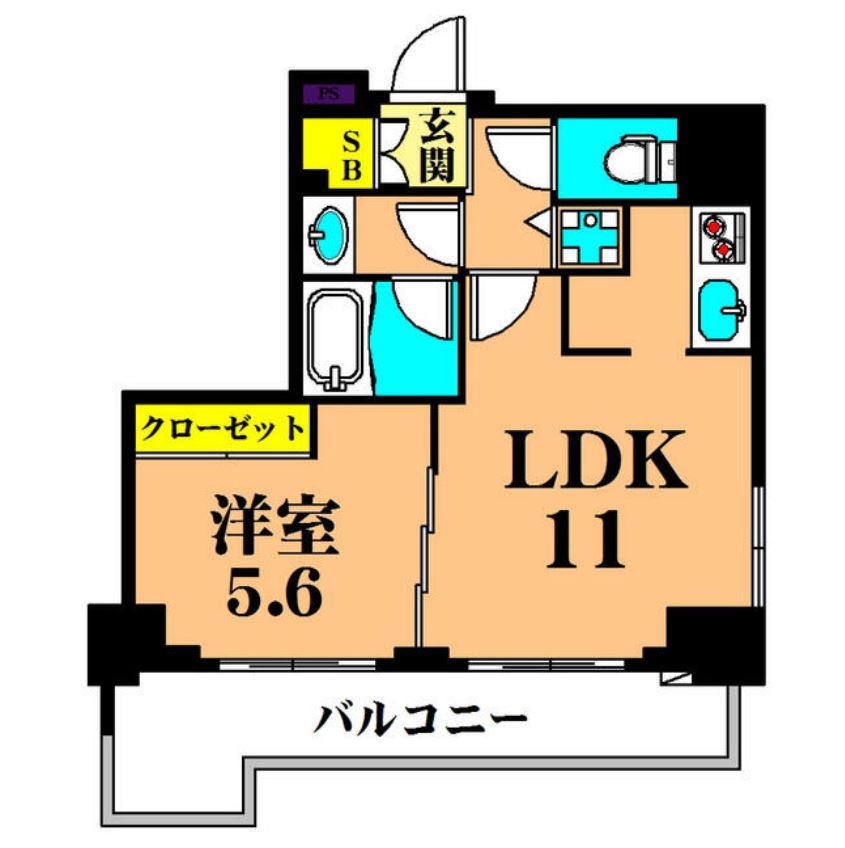 プライマル大井仙台坂　301号室　間取り