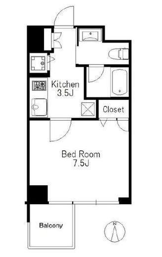プライマル大井仙台坂　507号室　間取り