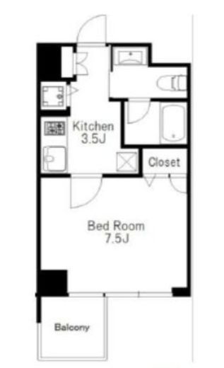 プライマル大井仙台坂　805号室　間取り