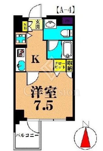 プライマル大井仙台坂　905号室　間取り