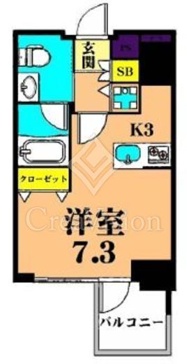 プライマル大井仙台坂　802号室　間取り