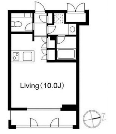 コンフォート白金台　303号室　間取り