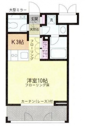 コンフォート白金台　401号室　間取り