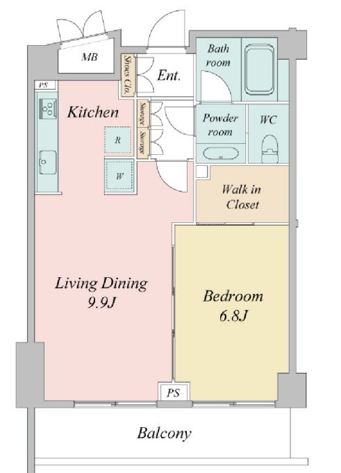 パークプレイス三田　404号室　間取り