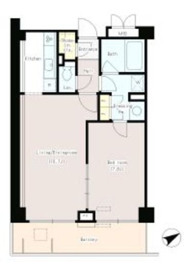 パークプレイス三田　202号室　間取り