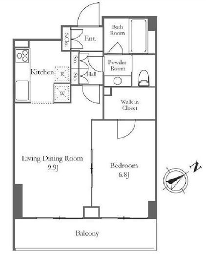パークプレイス三田　304号室　間取り