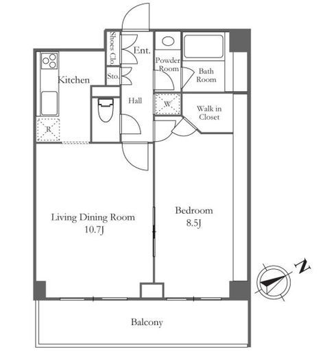 パークプレイス三田　306号室　間取り