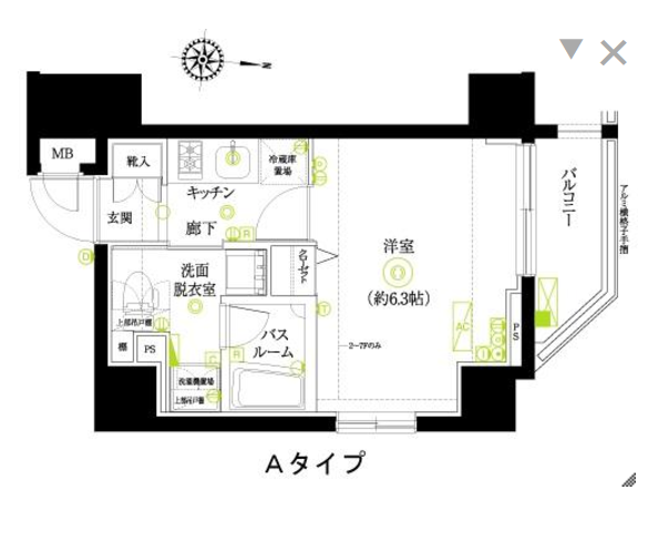 フェニックス浜松町　401号室　間取り
