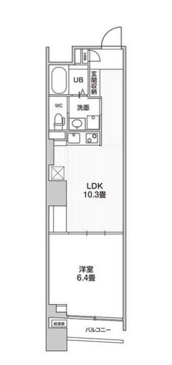 BPRレジデンス渋谷　608号室　間取り