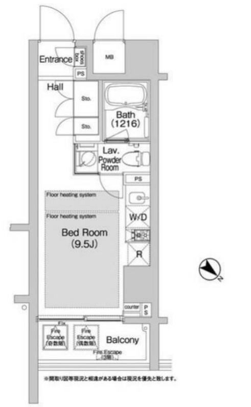 BPRレジデンス渋谷　1103号室　間取り