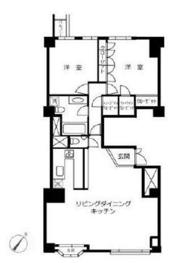 南青山第一マンションズ　910号室　間取り