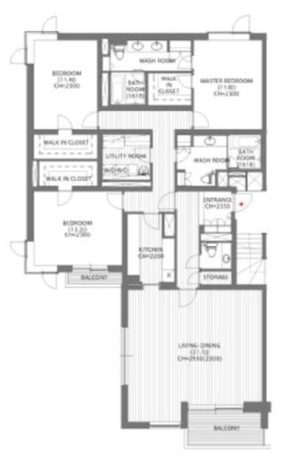 フォレストテラス松濤　201号室　間取り