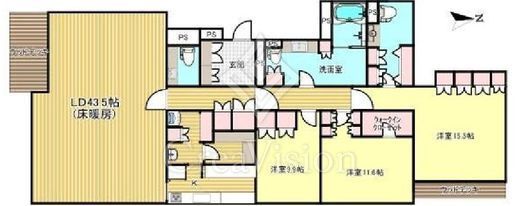 フォレストテラス松濤　406号室　間取り