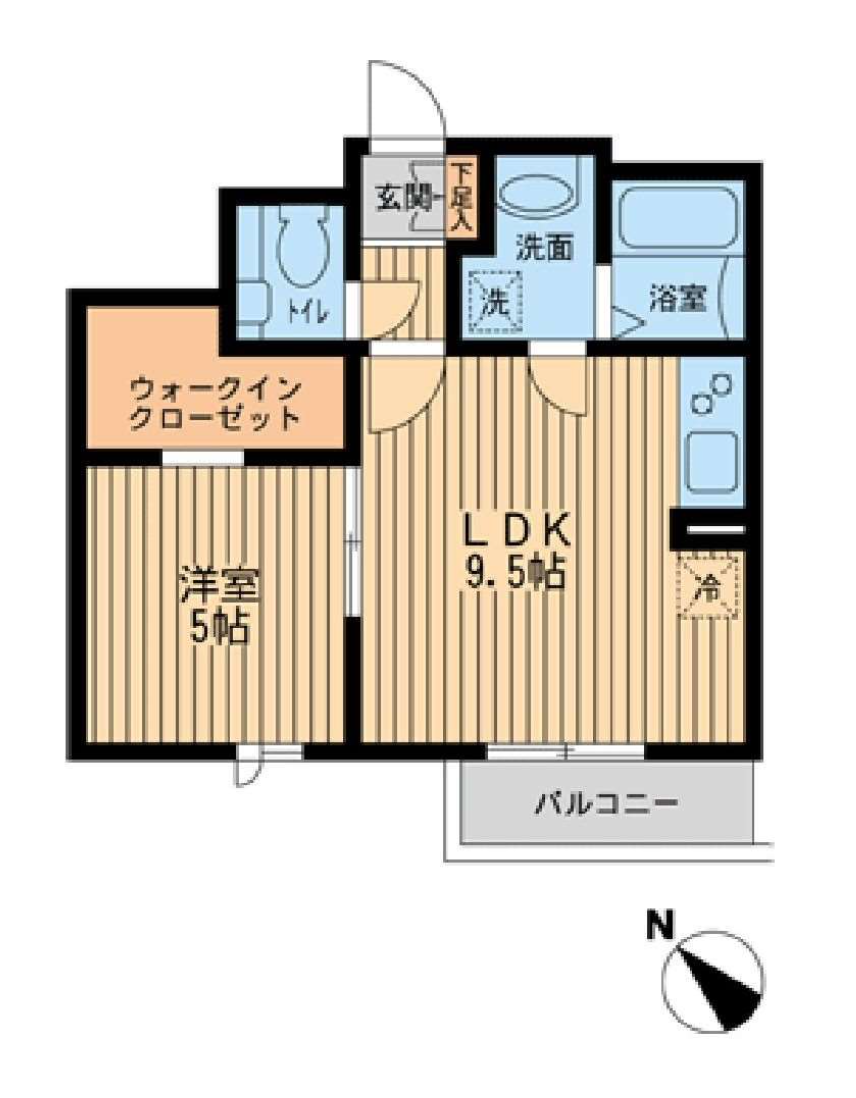 プロスペクト初台　304号室　間取り