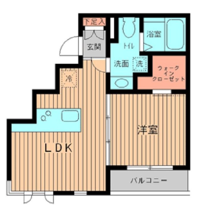 プロスペクト初台　201号室　間取り