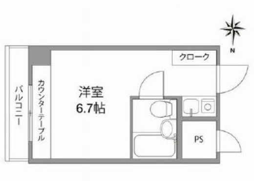 ウィン青山　622号室　間取り
