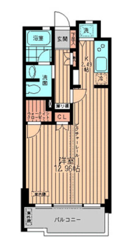 プラタナス目黒　205号室　間取り