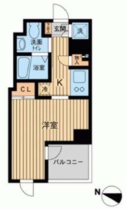 エスティメゾン武蔵小山　201号室　間取り