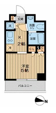 エスティメゾン武蔵小山　209号室　間取り