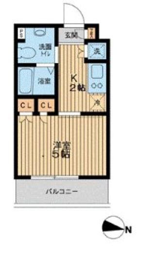 エスティメゾン武蔵小山　504号室　間取り