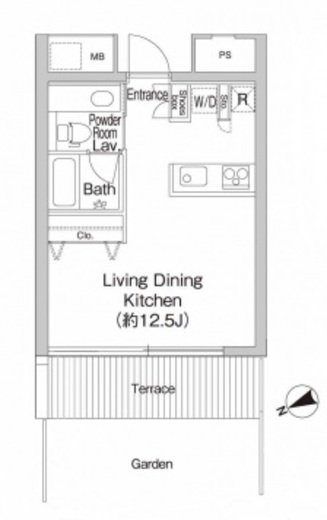 プライムアーバン市谷仲之町　204号室　間取り