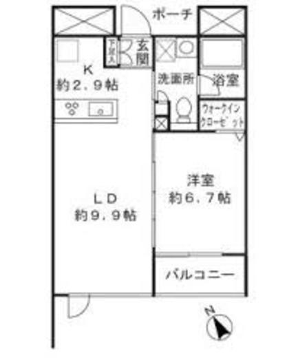 プライムアーバン市谷仲之町　310号室　間取り