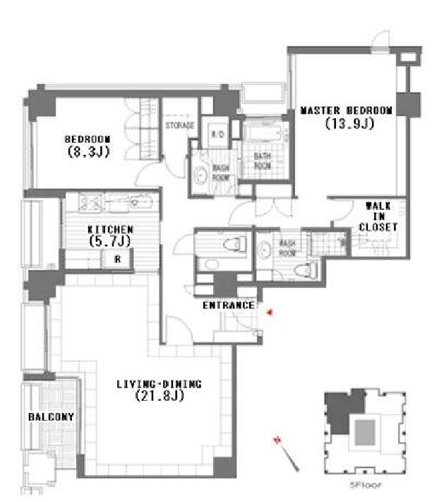 アークフォレストテラス　404号室　間取り