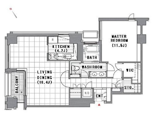 アークフォレストテラス　205号室　間取り