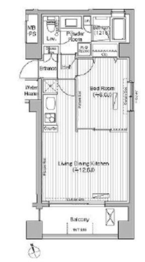 グランハイツ白金　301号室　間取り
