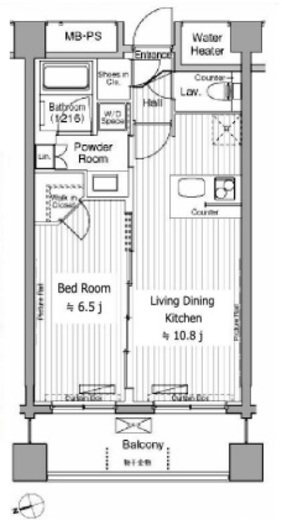 グランハイツ白金　307号室　間取り