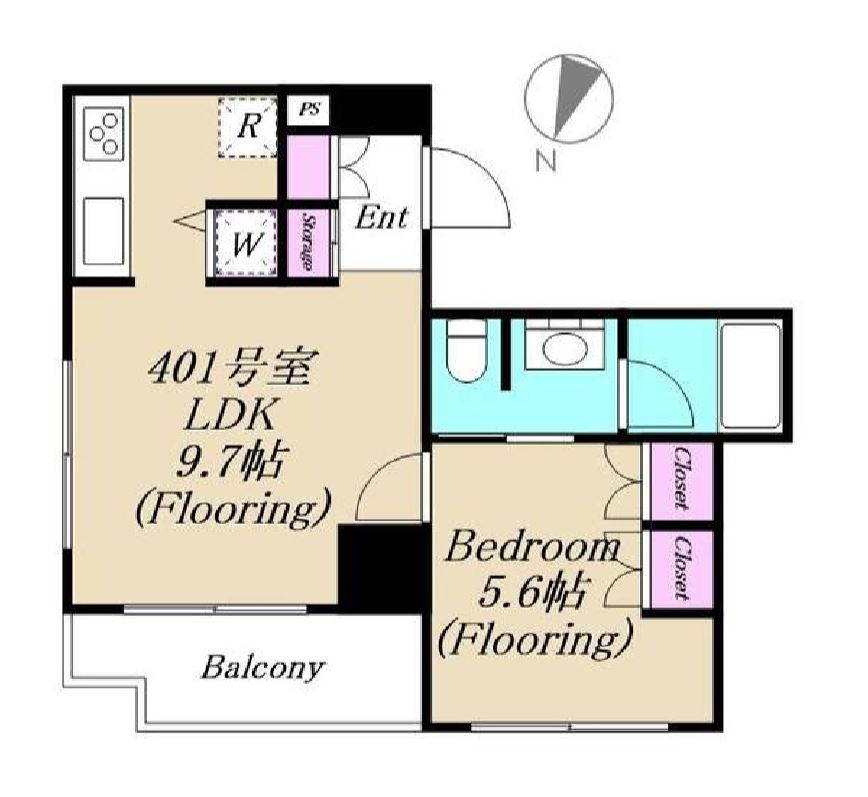 アクシア青山　401号室　間取り