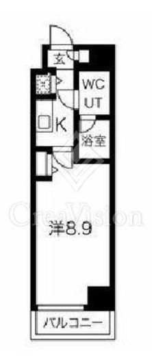 スパシエ日本橋エセンザ　901号室　間取り