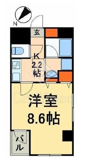 ラグジュアリーアパートメント東日本橋　702号室　間取り