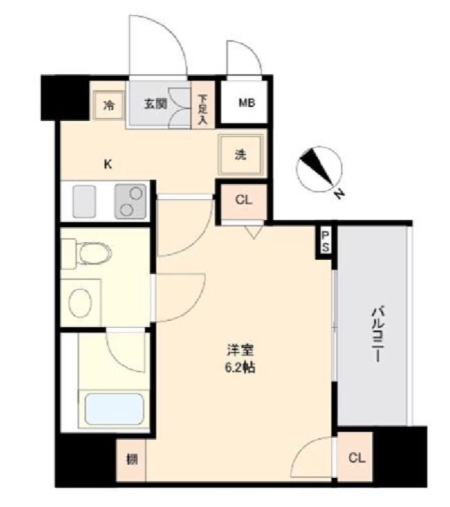 コンシェリア日本橋　1103号室　間取り